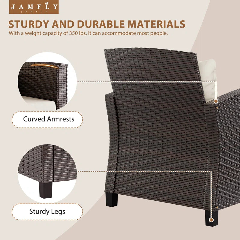 Arlayne 2 - Person Outdoor Seating Group with Cushions