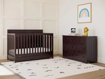 Graco 5-In-1 Convertible Crib with Drawer 
