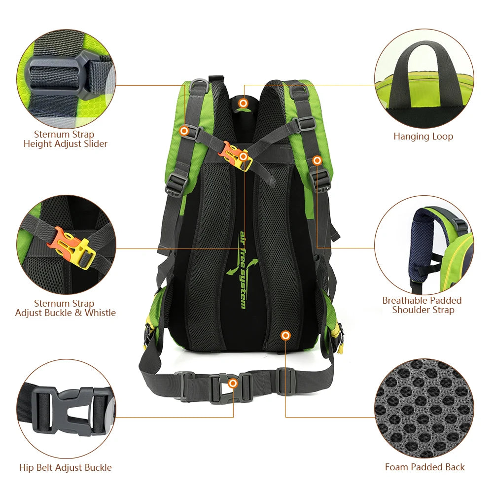 40L Waterproof Camping Backpack