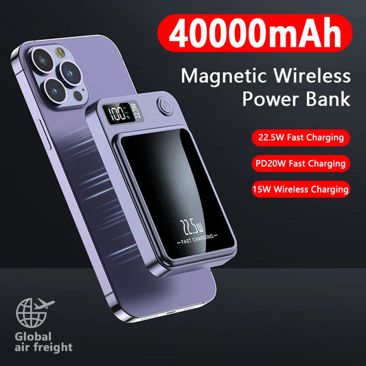 Magnetic Wireless Power Bank 10,000Mah - 40,000Mah, 22.5W 