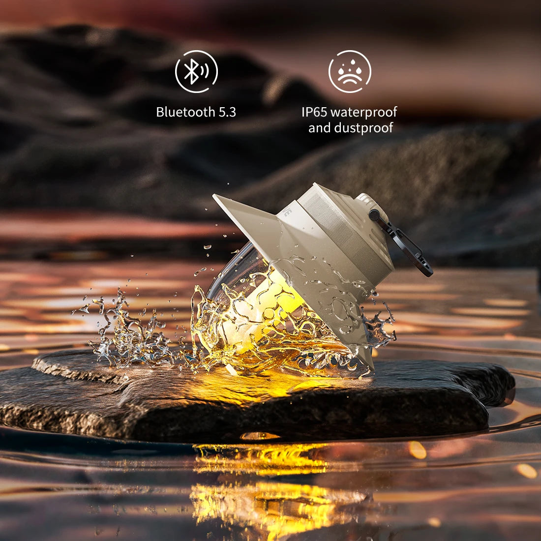 Waterproof Bluetooth Camping Lantern with Speaker