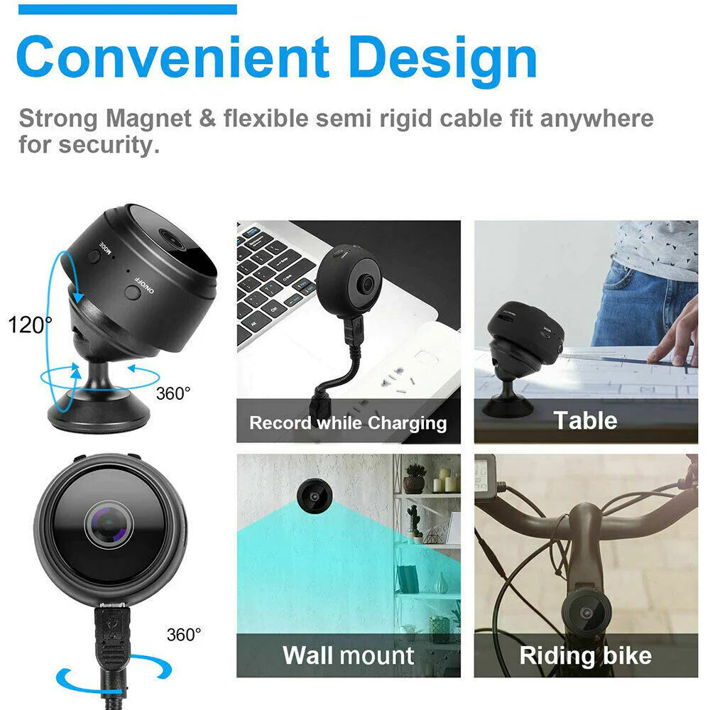 Night Owl™ - 1080p Mini WiFi Hidden Camera w/ Night Vision